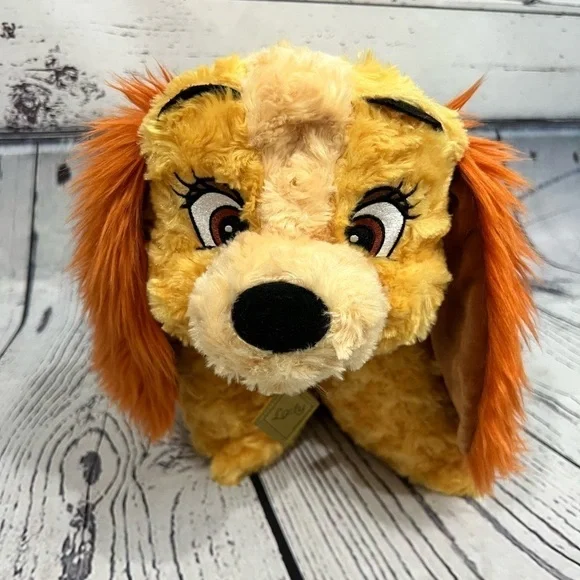 Lady and the Tramp pillow pet Disney Parks & NWT 9” plush Tramp stuffed animal - Picture 3 of 14